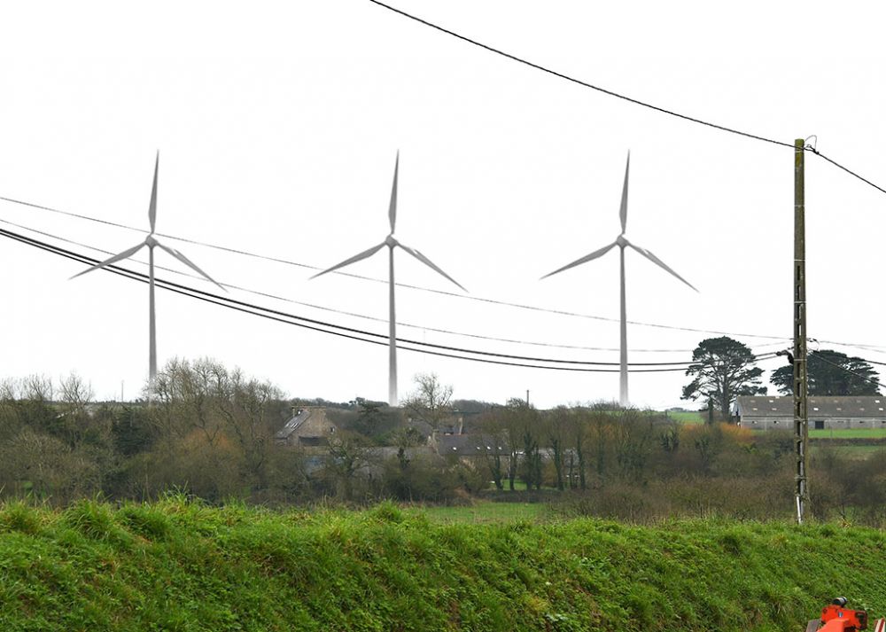 éoliennes à porspoder vue tregarn