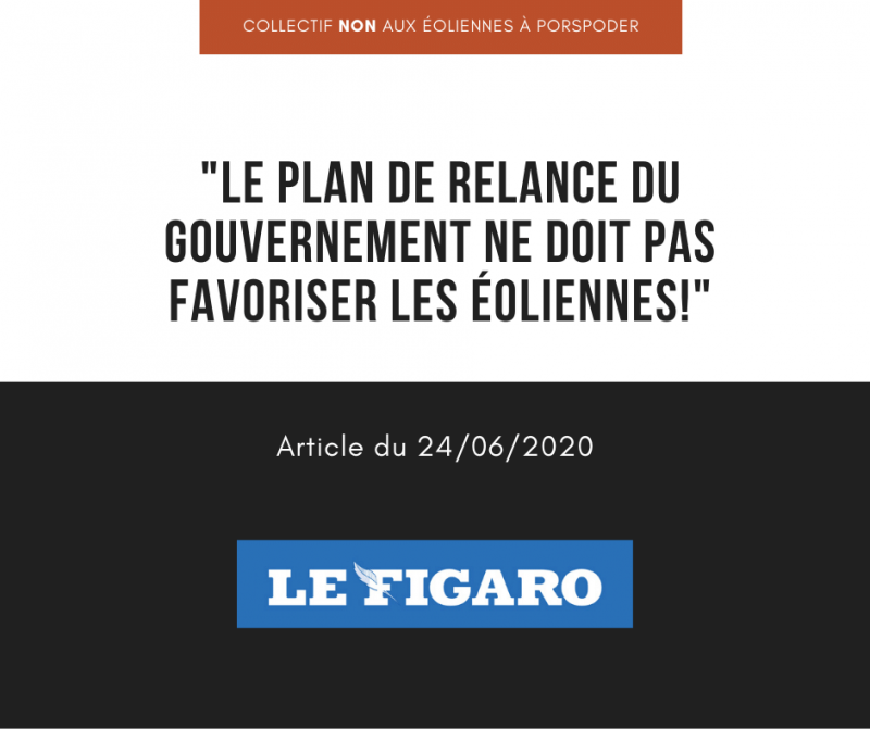 Le plan de relance du gouvernement ne doit pas favoriser les éoliennes