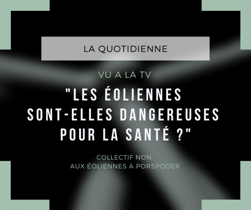 reportage de la quotidienne sur les éoliennes